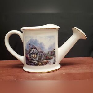 Thomas Kinkade Teleflora "Chandler's Cottage" Porcelain Watering Can